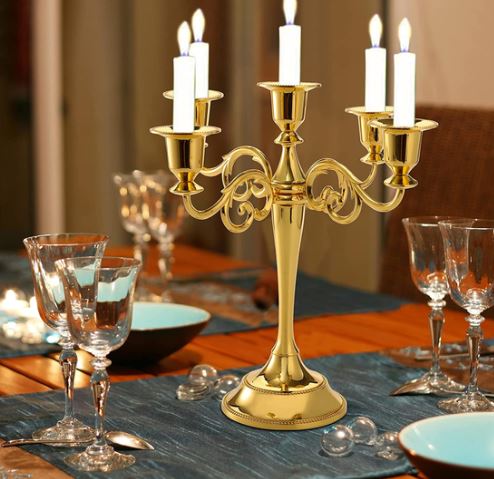 Gold 5 Stick Candelabra