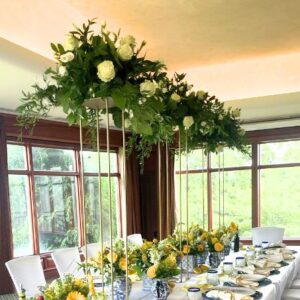 Gold Metal Floral Stand